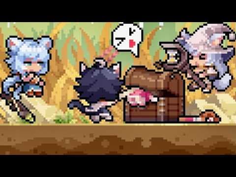 [4월 신작 모바일게임] 판타지 장비 파밍 수집형 RPG '길드 오브 몬스터 걸스' (Guild of Monster Girls) 플레이. 픽셀 도트 그래픽 몬무스 게임 추천?