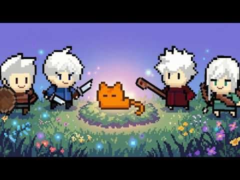 [신작 모바일게임] 국산 2D 픽셀 도트 장비 파밍 RPG 게임 '냥이 수호단 : 픽셀 방치형 키우기 RPG' (Kitty Guardians-Pixel Idle RPG) 플레이.