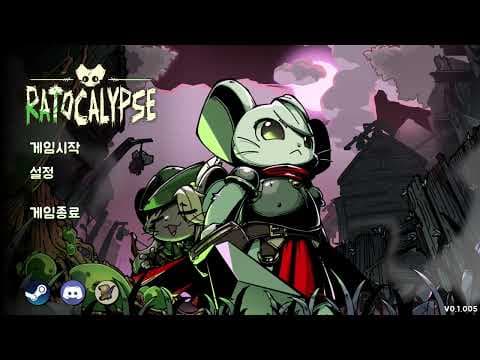 [신작 게임 기대작] 신박한 다크 판타지 던전 크롤러 RPG '래토칼립스' (Ratocalypse) 플레이. 출시예정 국산 턴제 전략 어드벤처 SRPG 스팀 PC 게임 추천?