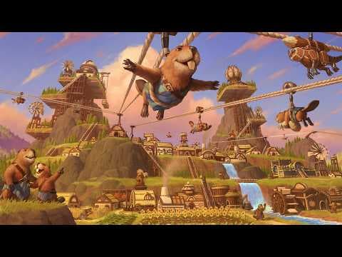 [3월 신작 게임] 3D 샌드박스 도시 건설 시뮬레이션 게임 '팀버본' (TIMBERBORN) 플레이. 귀여운 판타지 생존 서바이벌 전략 스팀 PC 게임 기대작 추천?