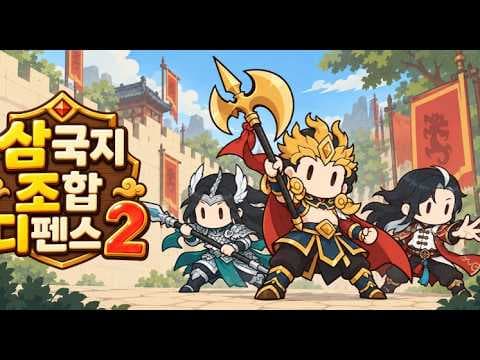 [10월 신작 모바일게임] 삼국지 IP 모바일 RPG '삼국지 조합 디펜스2' (Three Kingdoms Combo Defense 2) 플레이. 세로화면 전략 디펜스 게임 추천?