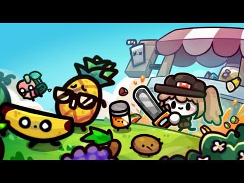 [신작 모바일게임 기대작] 신박한 타이쿤 게임 '체인소 주스 킹' 플레이. 귀여운 생과일 주스 가게 경영 시뮬레이션 캐주얼 방치형 시뮬레이션 게임 추천 (출시예정 사전예약 겜)