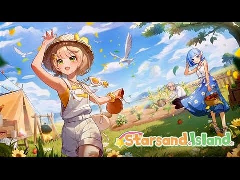 [신작 게임 기대작] 만화 같은 농장 생활 시뮬레이션 RPG '스타샌드 아일랜드' (Starsand Island) 플레이. 출시예정 3D 애니메이션 샌드박스 건설 스팀 PC 게임