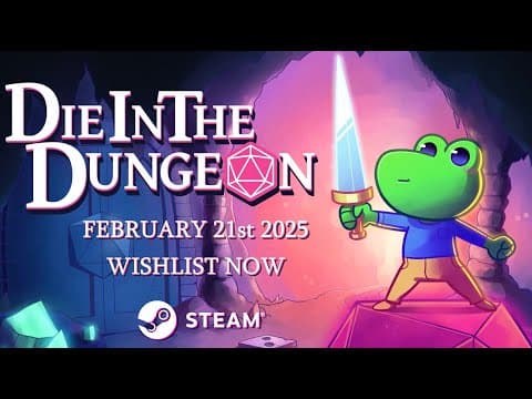 [2월 신작 게임] 판타지 어드벤처 덱빌딩 로그라이크 게임 '다이 인 더 던전' (Die in the Dungeon) 플레이. 출시예정 주사위 턴제 전략 스팀 PC 인디게임 기대작