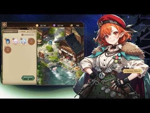 [신작 모바일게임] 애니메이션 수집형 RPG '온천과 소녀들' (Onsen and Girls) 플레이. 2D 세로화면 AFK 방치형 RPG 게임 기대작 추천? (출시예정 게임)