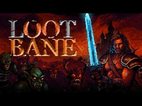 [신작 게임] 도트 픽셀 그래픽 판타지 로그라이크 RPG '루트베인' (Lootbane) 플레이. 2D 로그라이트 오토배틀러 전략 게임 기대작? (출시예정 스팀 PC 게임)