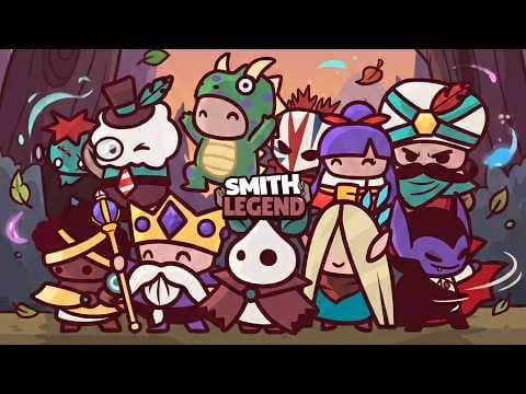 [신작 모바일게임] 애니메이션 RPG '스미스 레전드 : 방치형 RPG' (Smith Legend: Idle Rpg TD) 플레이. 세로화면 상자깡 장비 파밍 디펜스 RPG 게임
