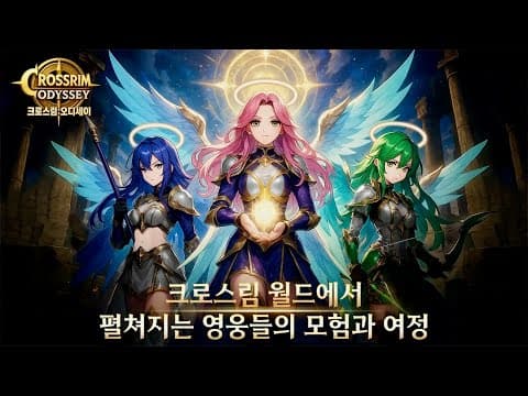 [신작 모바일게임] 거래소 있는 3D 판타지 MMORPG '크로스림:오디세이' (CROSSRIM ODYSSEY) 플레이. 그래픽 안 좋은 길드 전쟁 RPG 게임 (출시예정 게임)