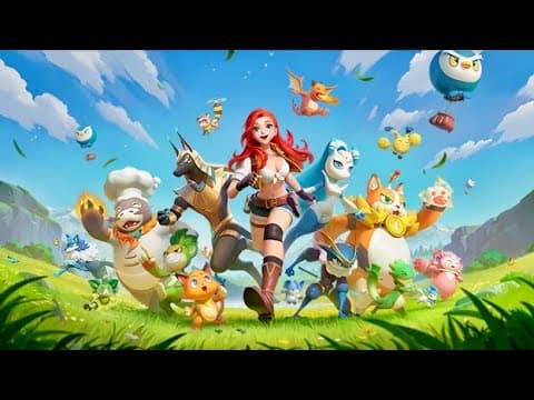 [신작 모바일게임] 판타지 어드벤처 수집형 RPG '팰몬: 서바이벌' (Palmon: Survival) 플레이. 몬스터 포획 3D 세로화면 시뮬레이션 게임 (출시예정 사전예약 겜)
