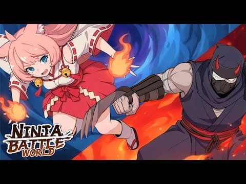 [신작 모바일게임] 국산 판타지 애니메이션 수집형 RPG '닌자대전 : 월드' (Ninja Battle : World) 플레이. 출시예정 2D 세로화면 전략 시뮬레이션 SLG 게임