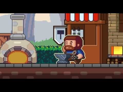 [신작 모바일게임] 대장장이 육성 무기 강화 RPG '두드려라 망치 : 방치x강화 RPG' (Hammer the Hit : Idle RPG) 플레이. 세로 픽셀 도트 클리커 게임