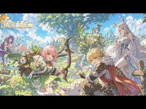 [5월 신작 모바일게임] 애니메이션 수집형 RPG '모리 테일' (MORI TALE) 플레이. 귀여운 세로화면 이세계 판타지 액션 어드벤처 RPG 게임 기대작 추천?