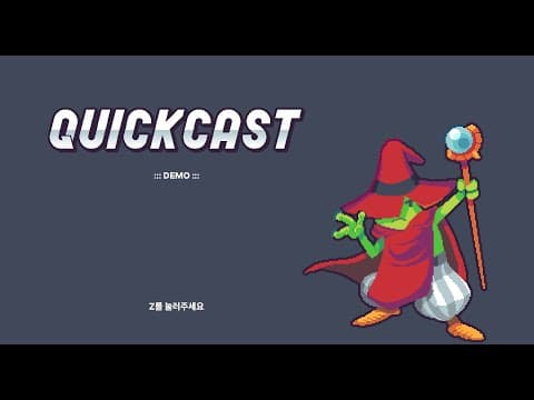 [신작 게임 기대작] 신박한 국산 덱빌딩 로그라이크 RPG '퀵캐스트' (Quickcast) 플레이. 픽셀 도트 그래픽 턴제 전략 로그라이트 추천 (출시예정 스팀 PC 인디 게임)