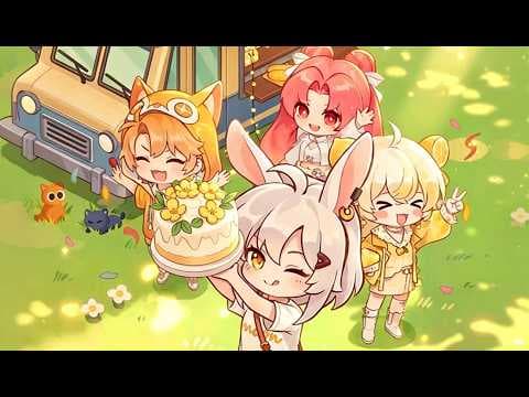 [10월 신작 모바일게임] 레스토랑 경영 시뮬레이션 게임 '케어프리 타임' 플레이. 귀여운 2D 애니메이션 세로화면 수집형 꾸미기 게임 기대작 추천? (10월 15일 출시)