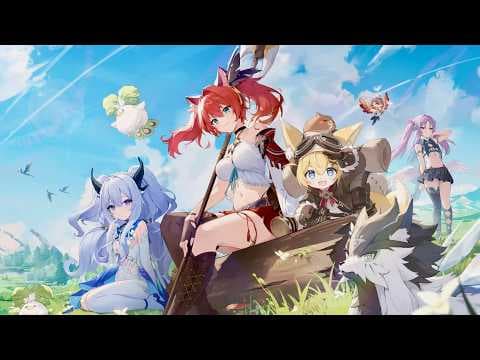 [신작 모바일게임] 넥슨 신작 액션 수집형 RPG '아주르 프로밀리아' (アズールプロミリア) '늑대의 안내' 퀘스트 플레이. 그래픽 좋은 출시예정 3D 서브컬처 ARPG 게임 추천