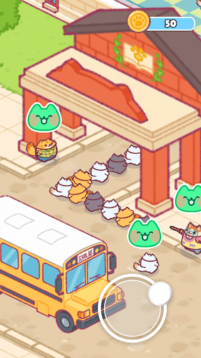 猫の学校:かわいい放置系タイクーンゲーム screenshot 2