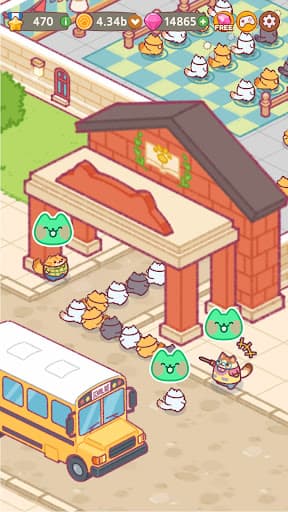 Cat School:Idle Cute Tycoon screenshot 2