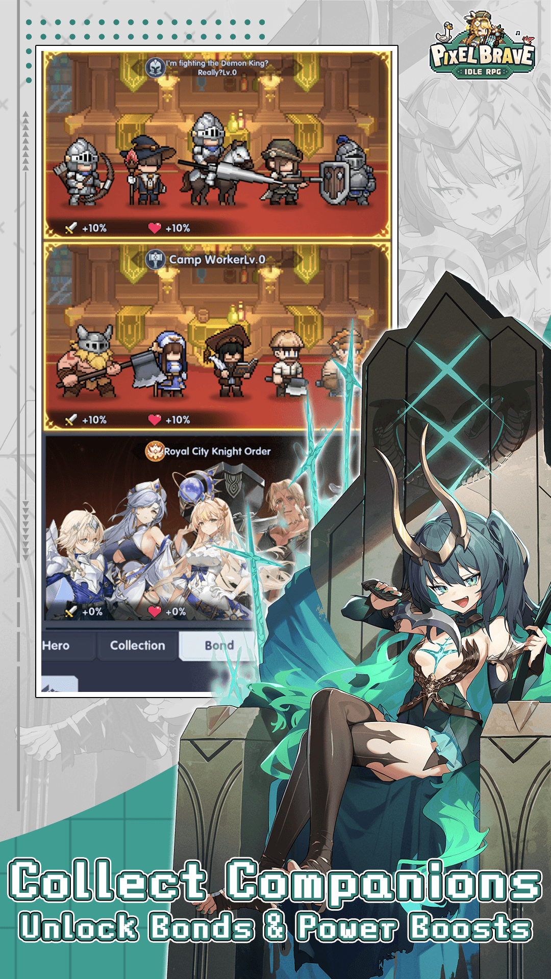 Pixel Brave: Idle RPG screenshot 1