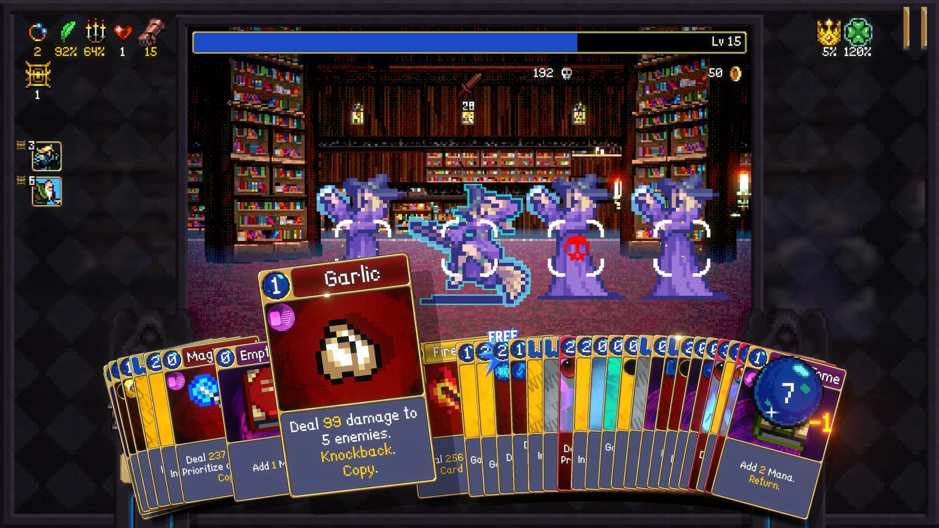 Vampire Crawlers: The Turbo Wildcard from Vampire Survivors screenshot 4