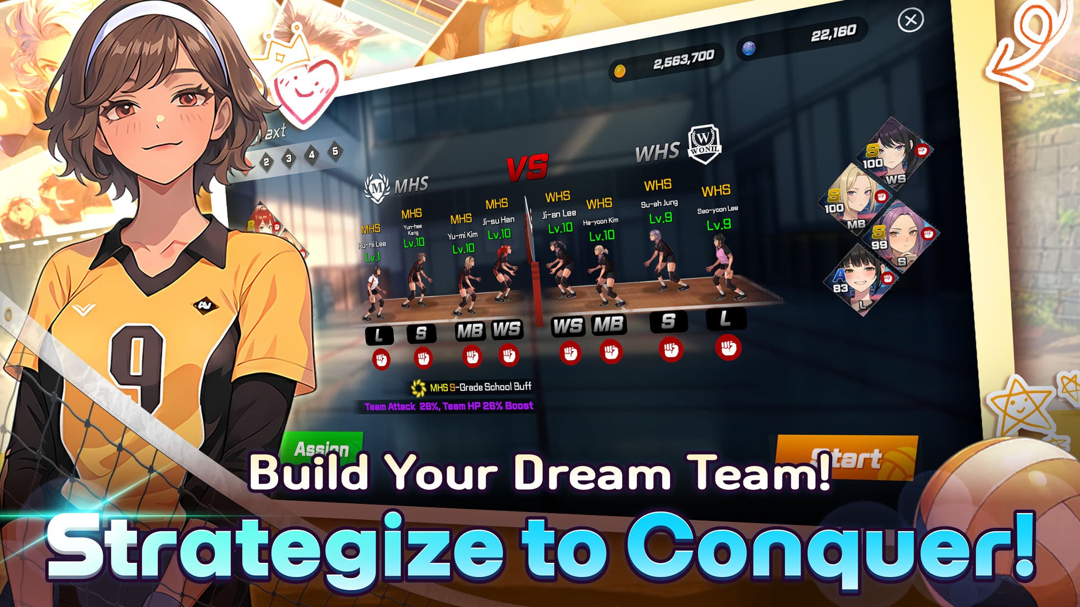 Volley Girls:High School Story screenshot 1