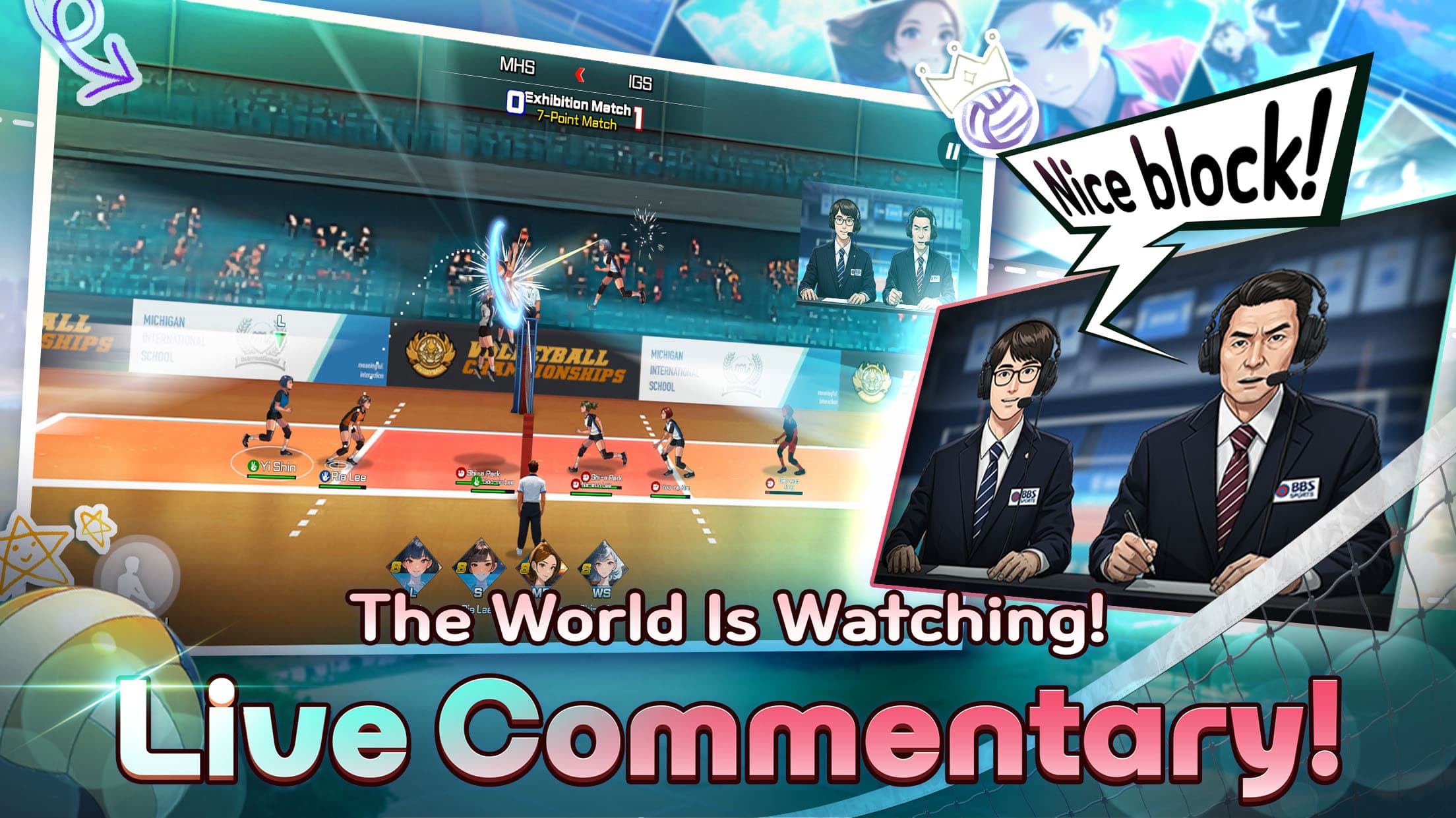 Volley Girls:High School Story screenshot 2