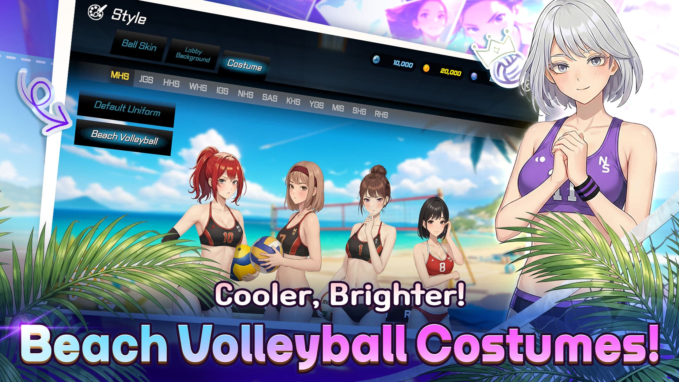 Volley Girls:High School Story screenshot 4