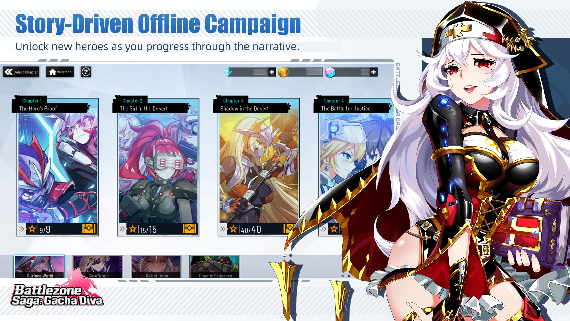 Battlezone Saga: Gacha Diva screenshot 3
