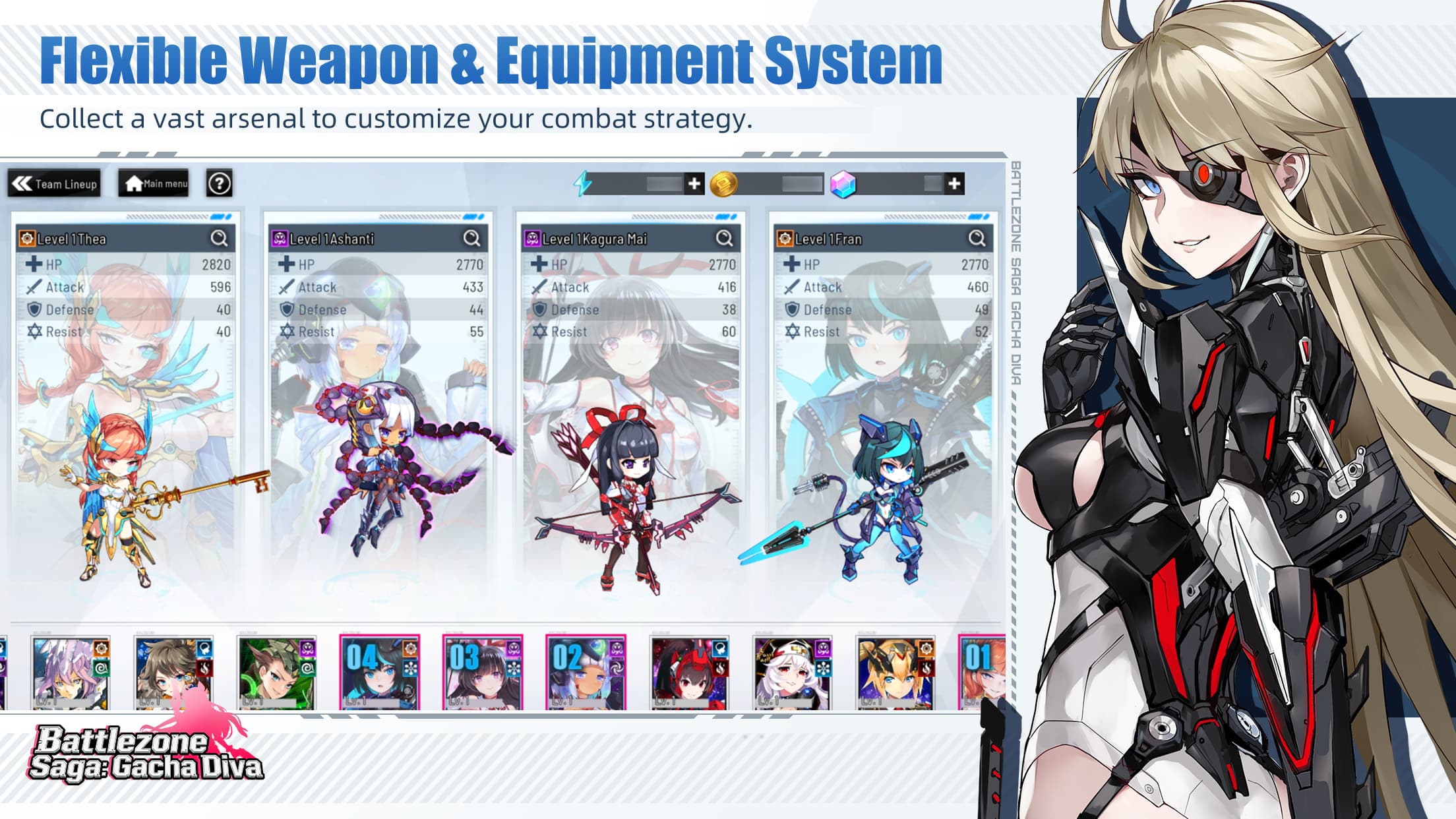 Battlezone Saga: Gacha Diva screenshot 2