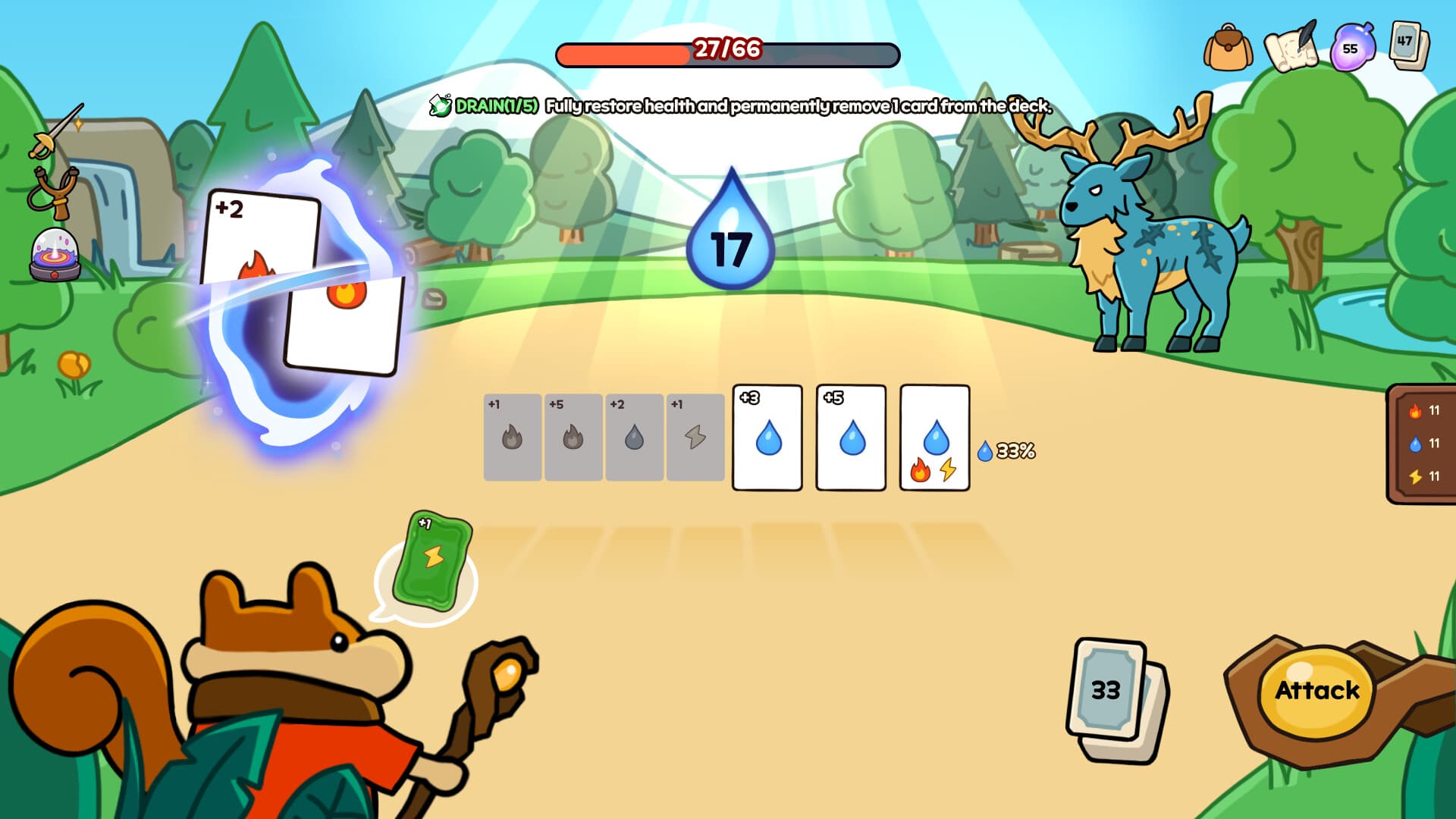 Elementail: Roguelike Deckbuilding Card screenshot 1