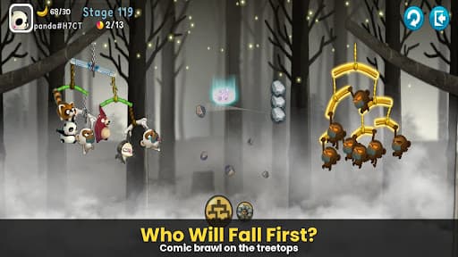 Monkey Battle: Swing Shot screenshot 1
