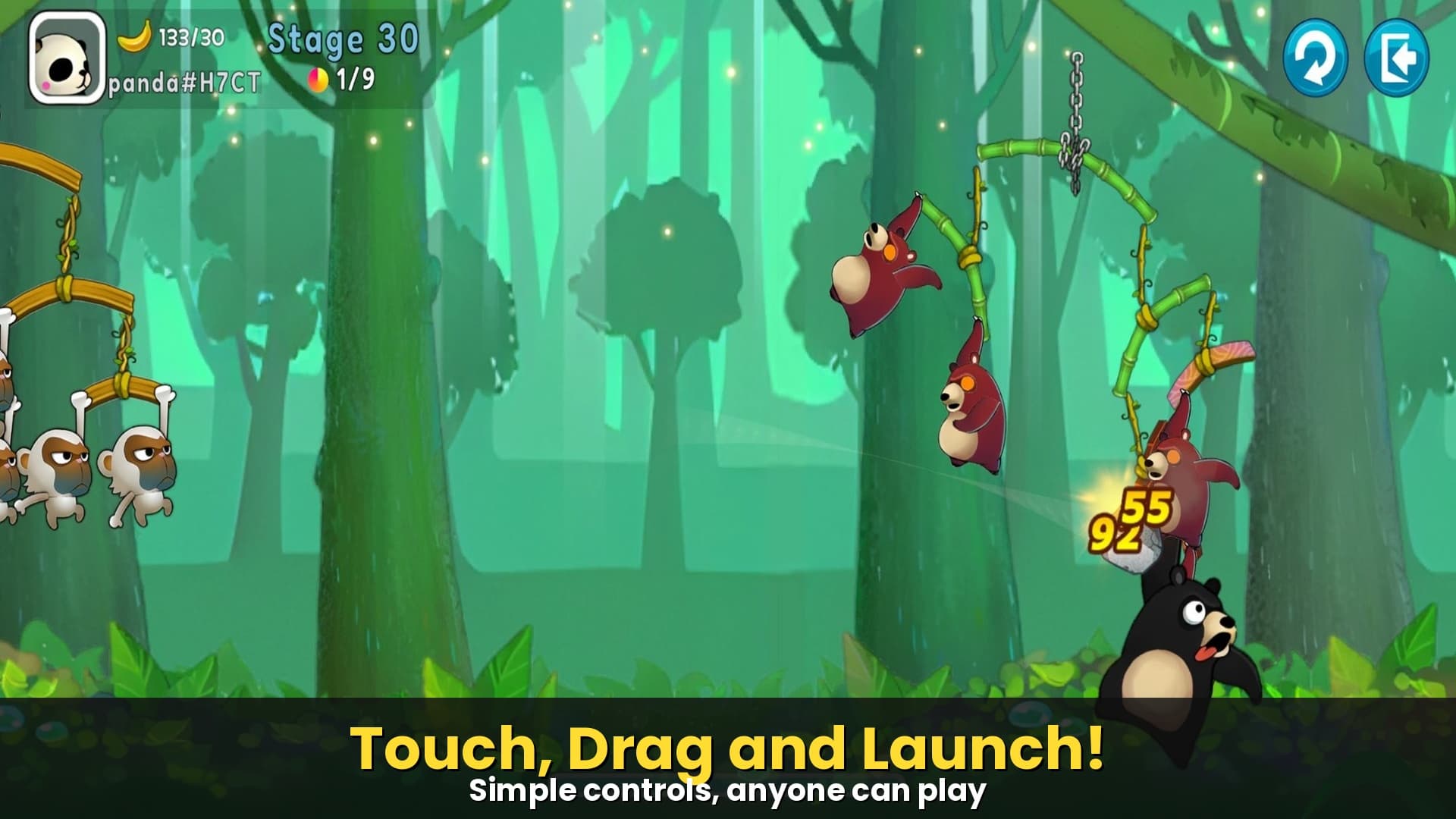 Monkey Battle: Swing Shot screenshot 4