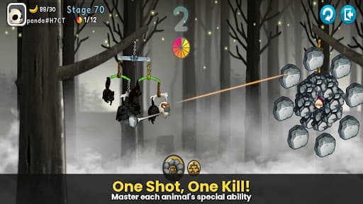 Monkey Battle: Swing Shot screenshot 2