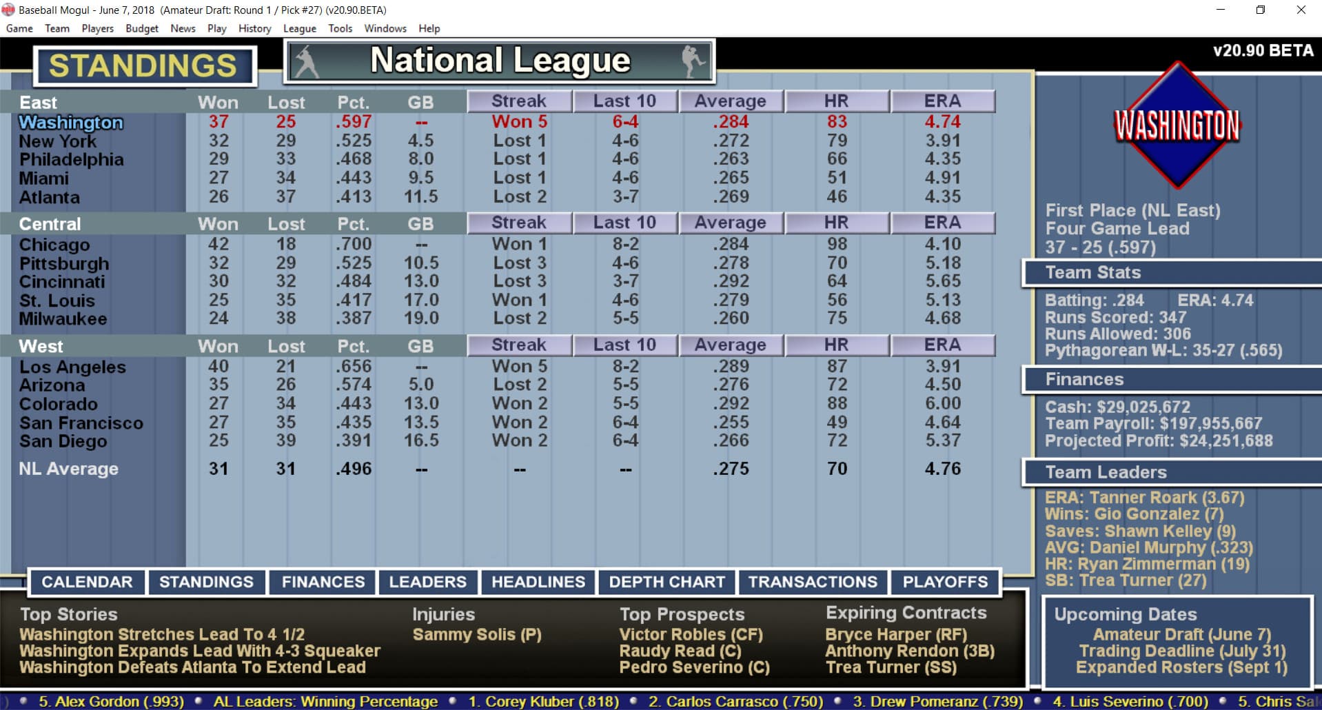 Baseball Mogul 2018 screenshot 4